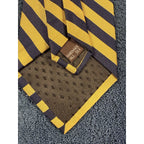 Lot of 2 Men’s Designer Prep Stripe Ties Ashford Brooks John Sparks Silk