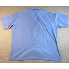 Vintage Polo Ralph Lauren Caldwell Shirt Mens XL Blue Silk Cotton Camp Collar