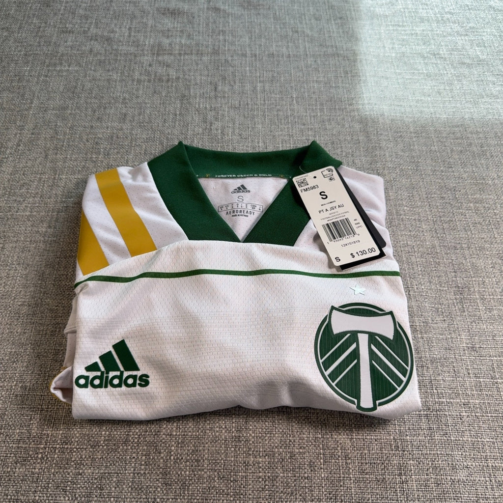 Portland Timbers Adidas Authentic Away Jersey Mens Small NWT MLS Soccer FM5983