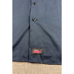Dickies Temp Control Work Shirt Men 2XL Navy Short Sleeve Button Up 2X