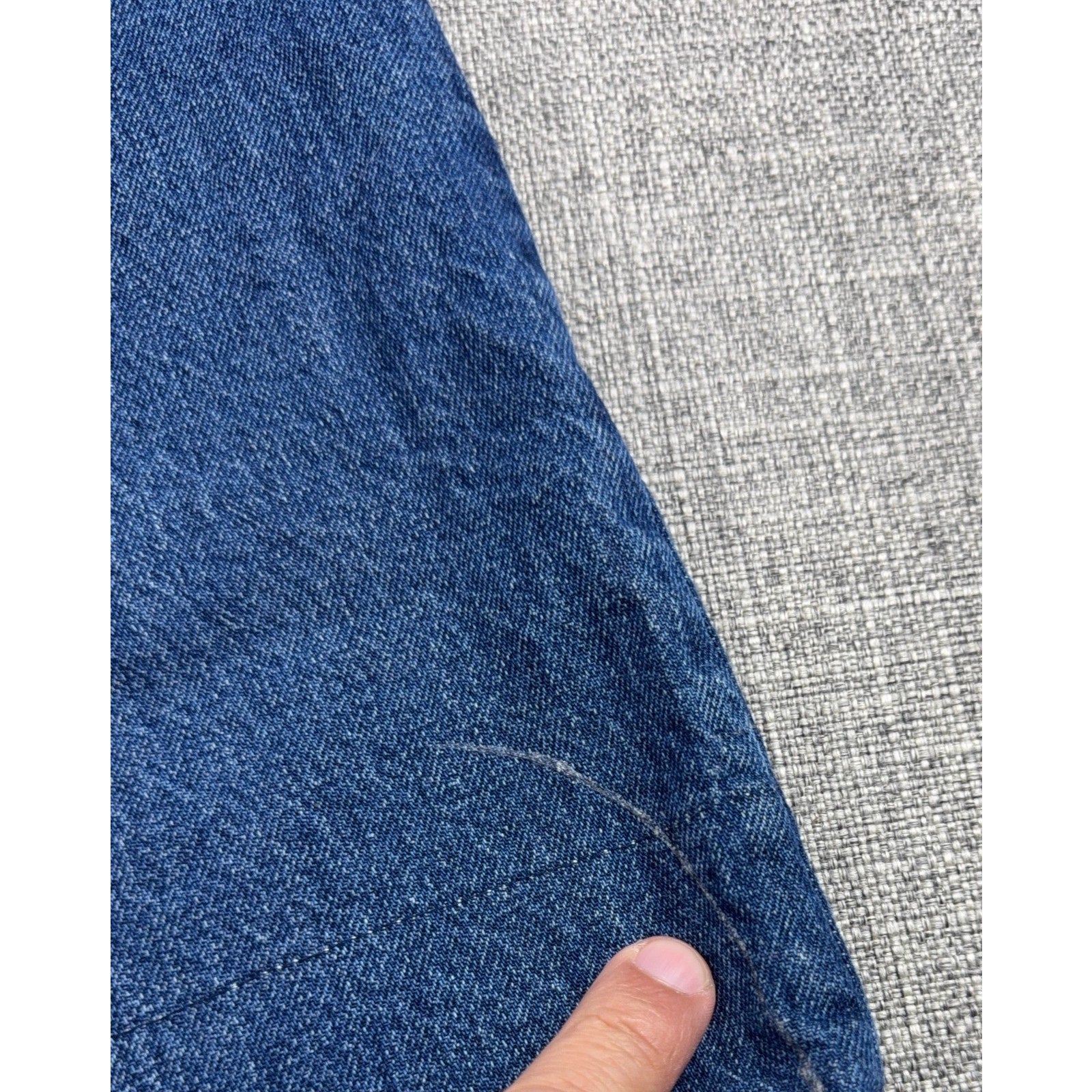 LOFT The Straight Crop Jeans Womens 10/32 Blue Denim Paisley Cuff Mid Rise