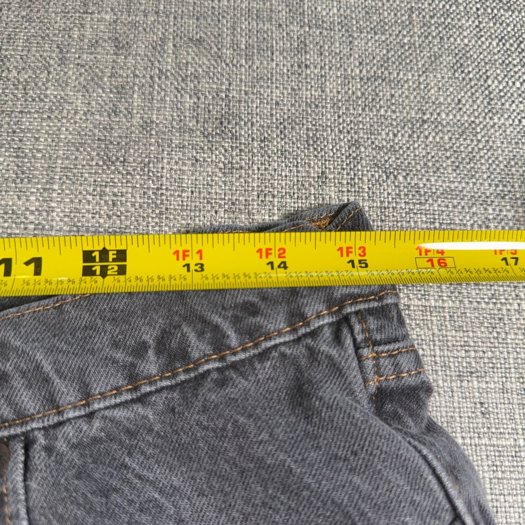 Levis Skateboarding Super Baggy Jeans Mens 30x34 Gray Black Y2K Skater A4298