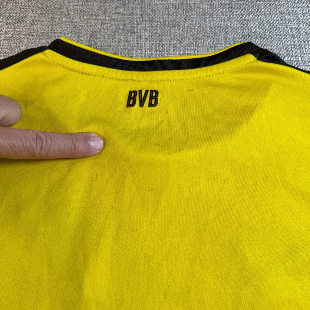 Borussia Dortmund 2016-17 Home Jersey Puma BVB Evonik Men L Yellow Flaws