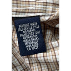 Panhandle Slim Western Shirt Mens 16.5 36 Large Tall Brown Plaid Pearl Snap