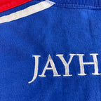 Champion Kansas Jayhawks Women’s L Blue Embroidered Crewneck Sweatshirt KU