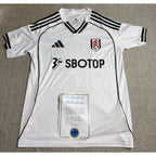 Alex Iwobi Signed Fulham 2025/26 Adidas Home Jersey M COA #17