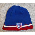 adidas FC Dallas Reversible Beanie MLS Soccer Blue Red Knit Winter Hat