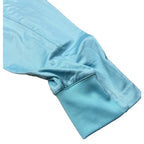 B Draddy Mens XXL Golf Quarter Zip Pullover Aqua Blue Performance Pockets