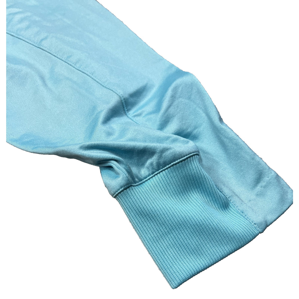 B Draddy Mens XXL Golf Quarter Zip Pullover Aqua Blue Performance Pockets