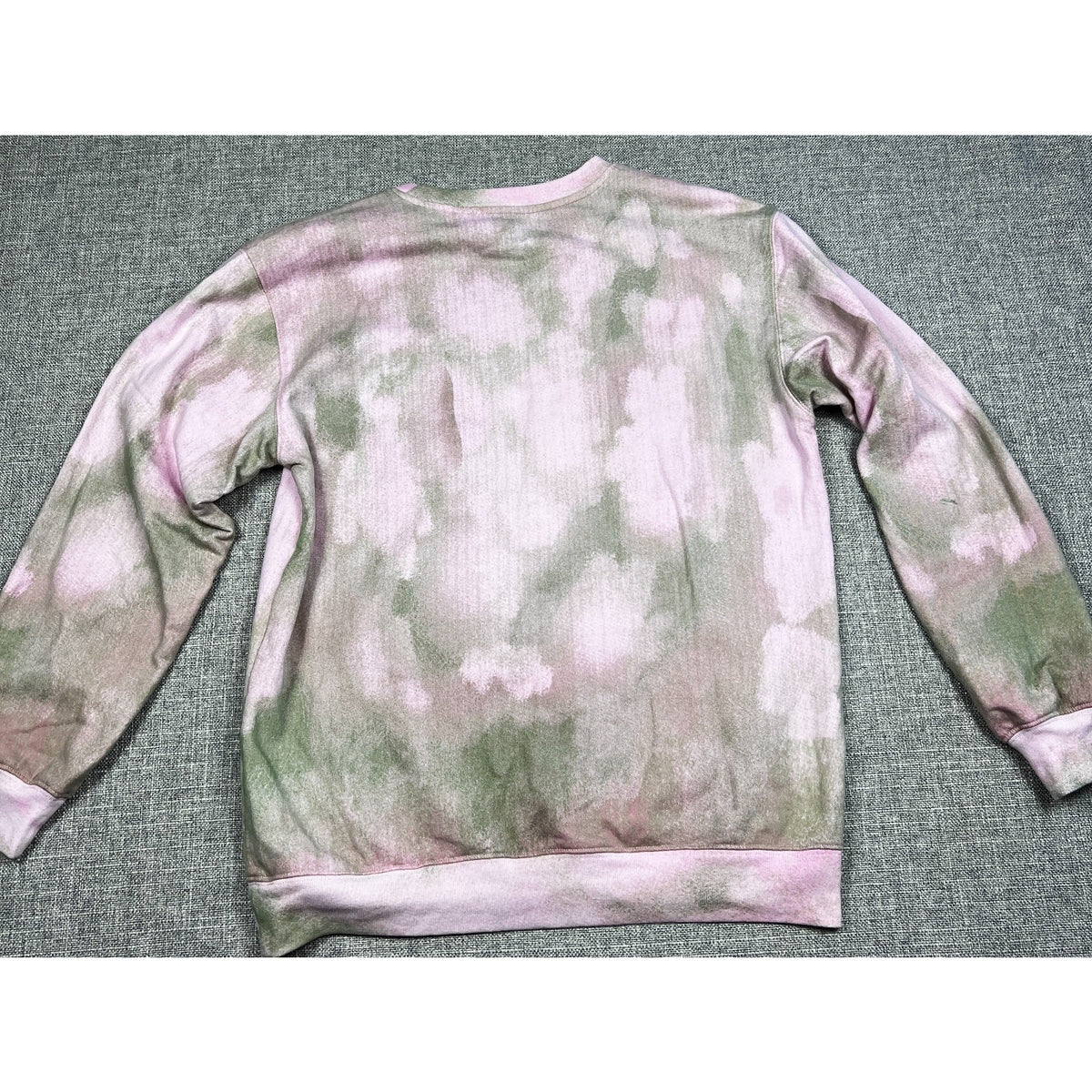 Wicked Elphaba Graphic Tie Dye Sweatshirt Adult M Pink Green Universal