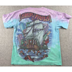 Liquid Blue Grateful Dead Ship of Fools Tie Dye T Shirt Small Double Sided