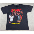 AC/DC Highway to Hell Band T Shirt Black Graphic Tee Rock Music Mens L XL