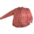 Rough Stock Panhandle Slim Shirt Men L Burnt Orange Pearl Snap Western Cowboy