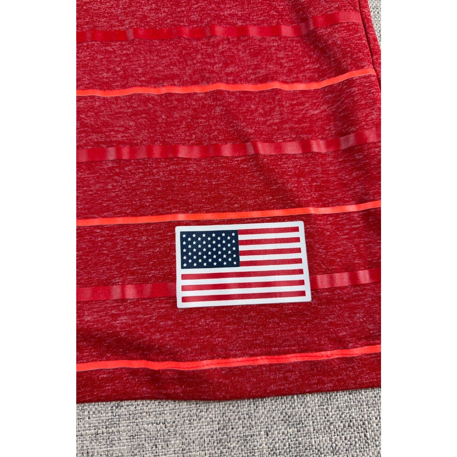 adidas FC Dallas MLS Shirt Mens L Fits M Red Climalite Soccer USA Flag 2015