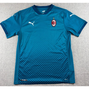 Puma AC Milan 2020 2021 Third Shirt Mens M Teal Serie A Soccer Jersey