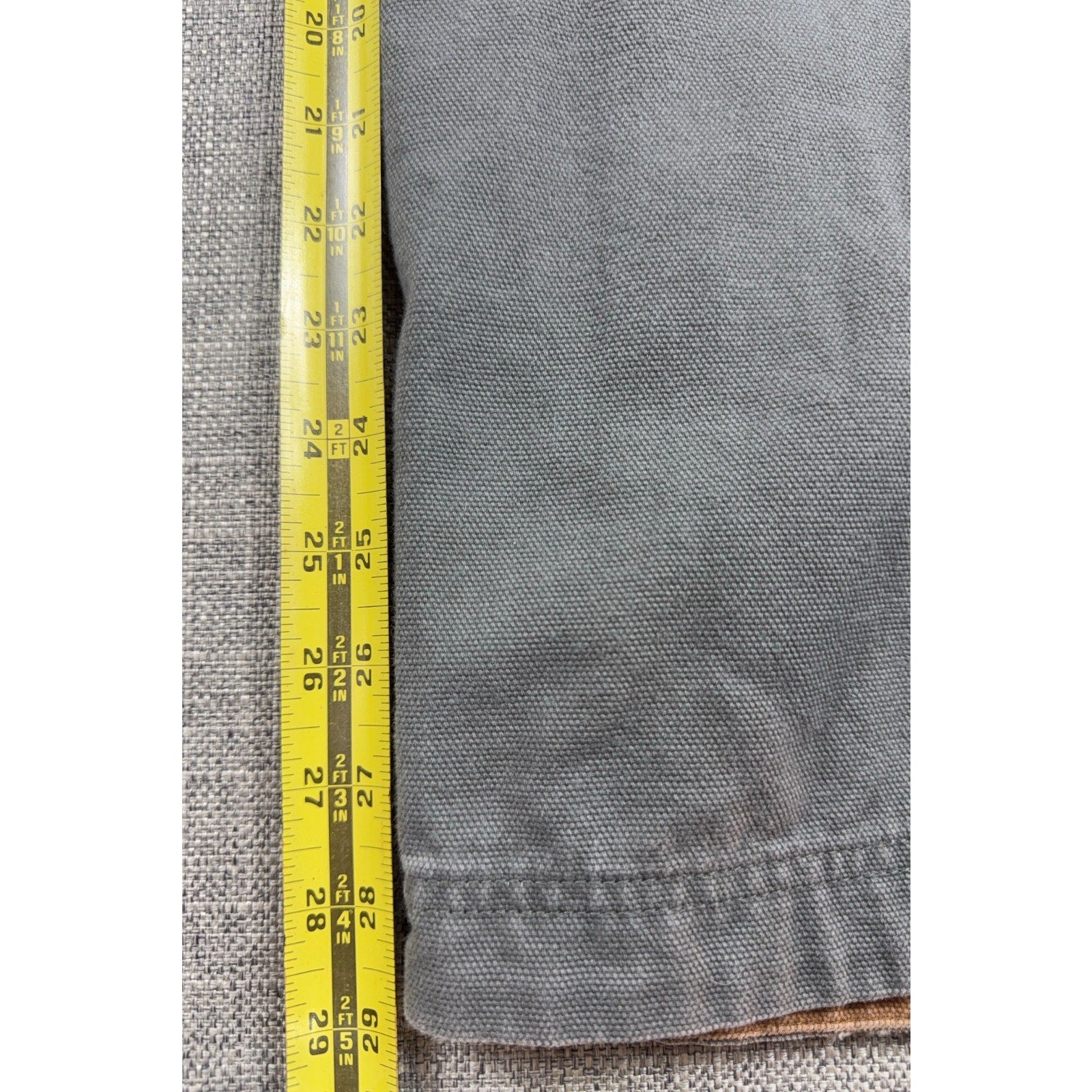 Duluth Trading Co Work Pants Mens 40x34 Relaxed Fit Gray Cargo Utility Canvas