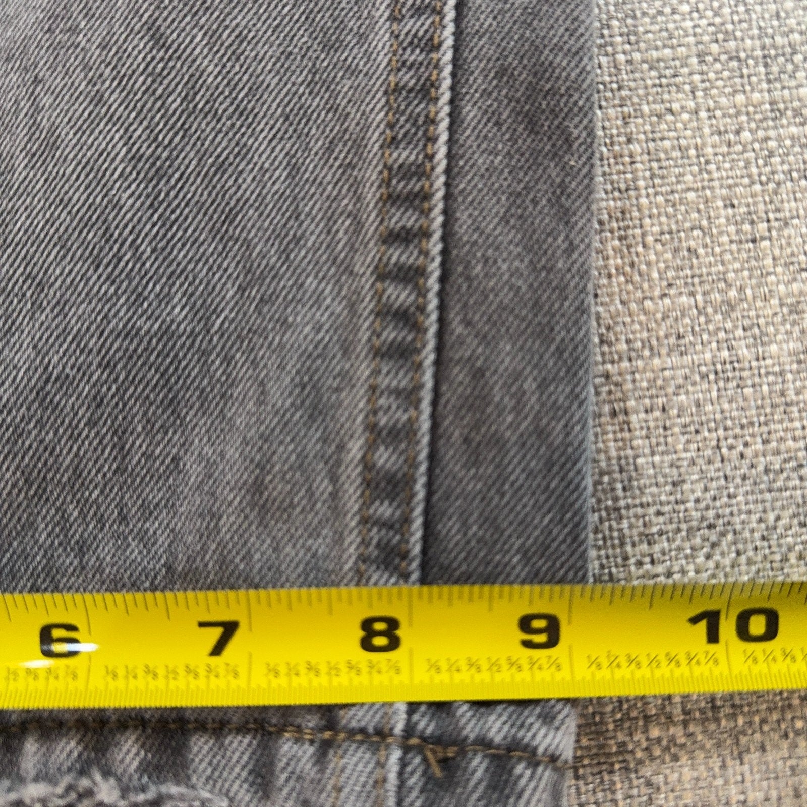 BDG Skate Fit Gray Baggy Jeans 31 Y2K Grunge Wide Leg Raw Hem Skater Denim