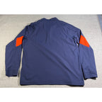 Auburn Tigers Under Armour 1/4 Zip Pullover Jacket Mens Large Navy Sideline
