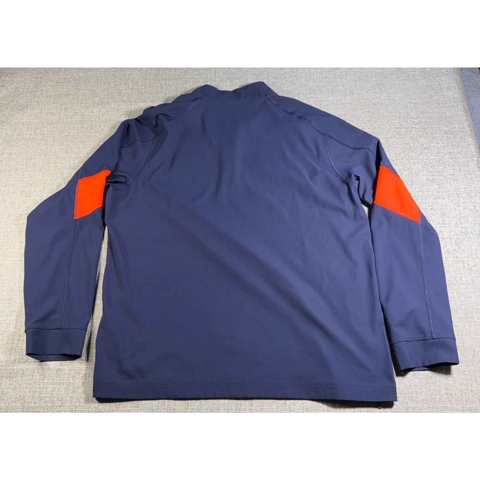 Auburn Tigers Under Armour 1/4 Zip Pullover Jacket Mens Large Navy Sideline