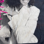 Whitney Houston T Shirt Womens Small Black Tie Dye Portrait Graphic 2021