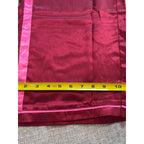 MERSEA Satin Lounge Pants XS Burgundy Pink Stripe Wide Leg Pajama Pants