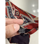 Vintage Christian Dior Monsieur All Silk Red Blue Paisley Italy USA Designer Tie