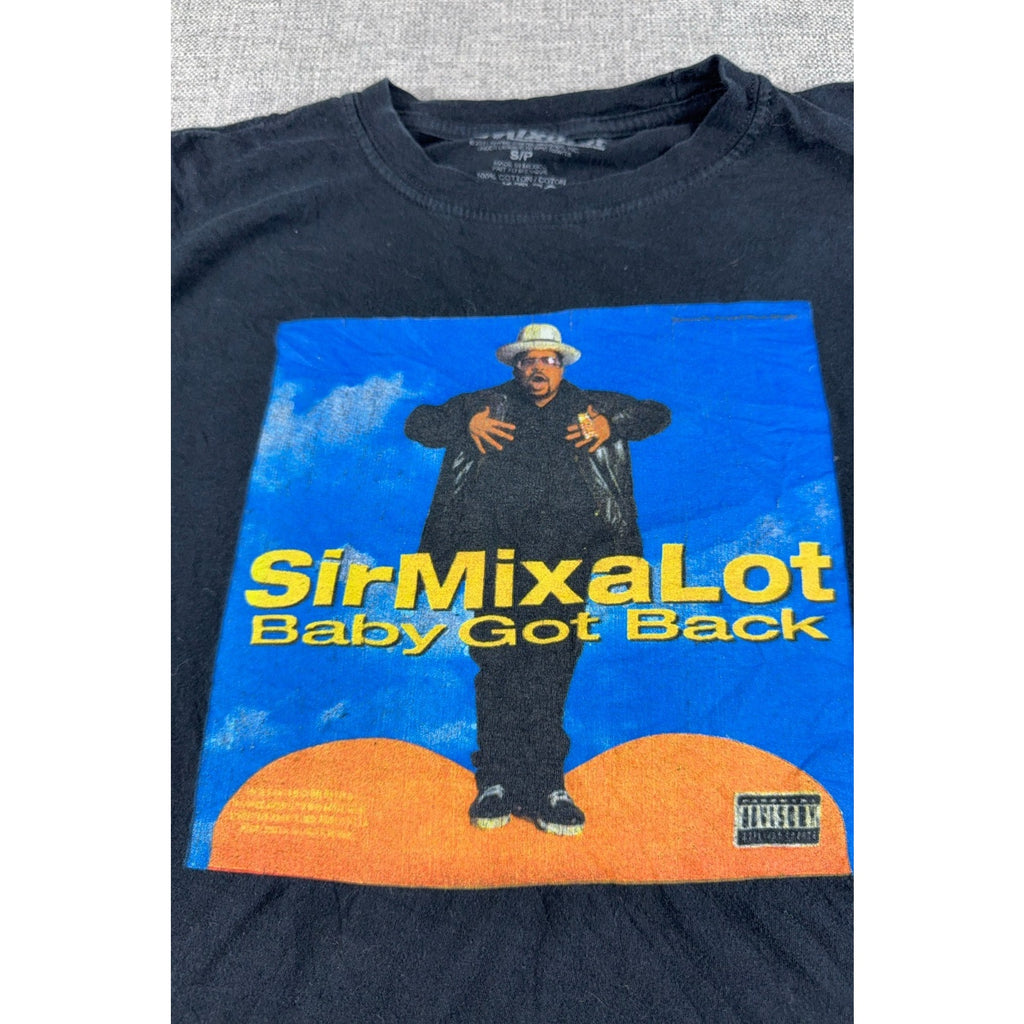 Sir Mix-a-Lot Baby Got Back T Shirt Mens S Black Hip Hop Rap Graphic Tee