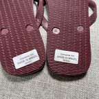 Havaianas Top Flip Flops Men's 11-12 Grape Wine Burgundy Sandals NWT Brazil