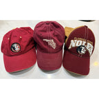 Florida State Seminoles Hat Lot (3) Vintage Logo Dad Caps Top of World Zephyr