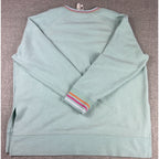 Preppy Mint Ribbed Weekending Sweatshirt Jadelynn Brooke XL