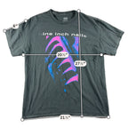 Nine Inch Nails NIN Pretty Hate Machine Tee M/L Gray Pink Blue Graphic