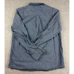 Vision Street Wear Chambray Button Up Shirt Womens S Blue Skate Streetwear