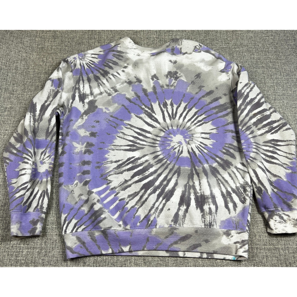 Los Angeles Lakers Tie Dye Sweatshirt Adult M Purple Gray NBA Crewneck