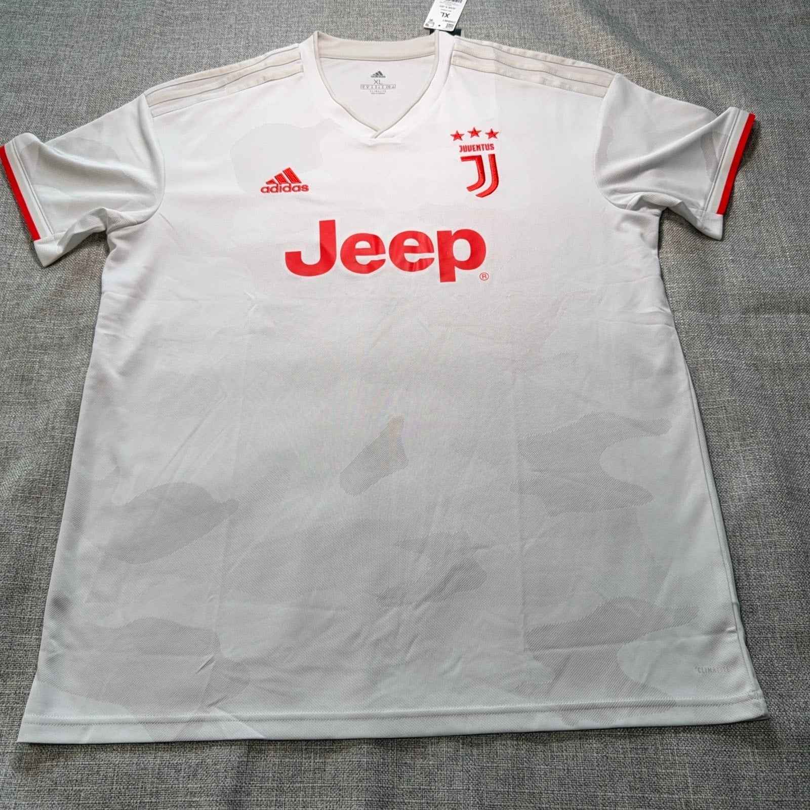 Adidas Juventus 2019/20 Away Jersey Men's XL White Red NWT DW5461