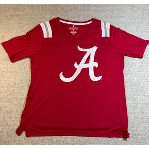 Colosseum Alabama Crimson Tide Womens Medium Red Distressed A Football Shirt