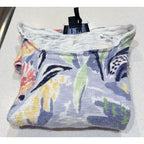 FDJ French Dressing Jeans Floral Knit Sweater Womens S Cotton Lt weight Colorful