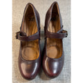 Sofft Miranda Mary Jane Pumps Womens Burgundy Leather Block Heel 8M