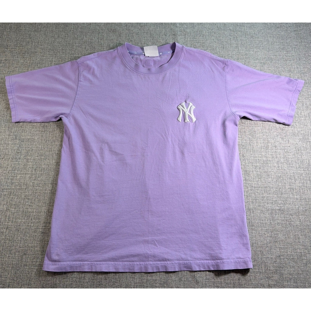 MLB Korea Oversized New York Yankees T Shirt Mens Large Purple Lavender NY