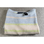Crazy Horse Liz Claiborne Sweater Women’s S Pastel Striped Short Sleeve Knit NWT