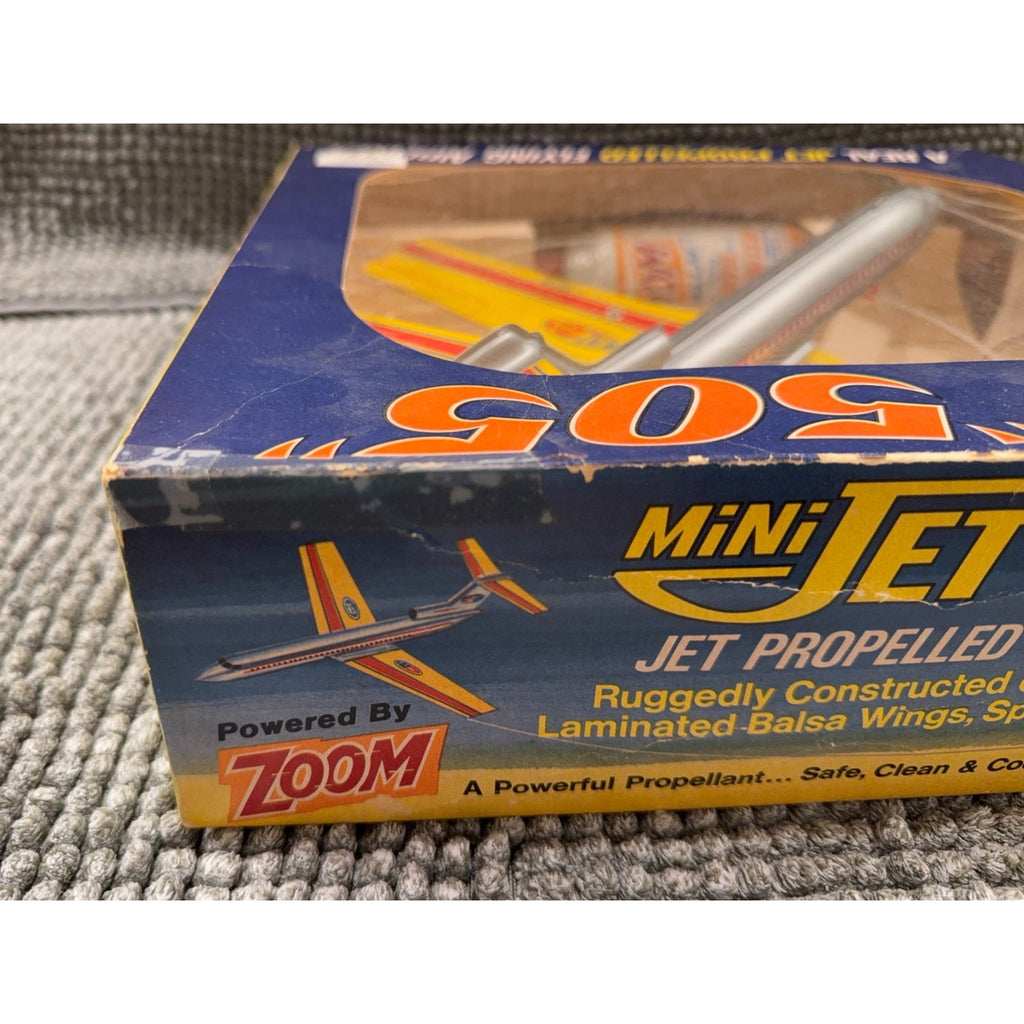 1970 Victor Stanzel Mini Jet 505 ZOOM Jet Propelled Airliner Toy Plane Boxed