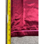 MERSEA Satin Lounge Pants XS Burgundy Pink Stripe Wide Leg Pajama Pants