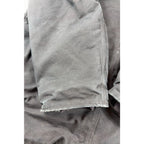 Carhartt Jacket Mens Black Duck Canvas Work Coat Distressed Corduroy Collar