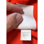 Jordan Team Dri-FIT Men M Orange Half Zip Pullover Jumpman Athletic Top