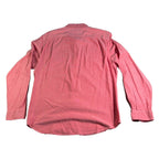 Nautica Sea Voyage Shirt Mens L Coral Red Long Sleeve Button Up Pockets