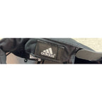 Second Half Supply Co, LLC black Adidas snapback hat interior label and adjustable strap detail