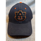 Second Half Supply Co, LLC Auburn Tigers Zephyr stretch fit baseball cap in black with orange embroidered AU logo
