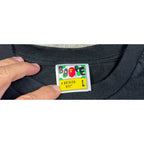 Second Half Supply Co, LLC BAPE A Bathing Ape black t-shirt neck label showing size Large and iconic logo