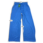 Second Half Supply Co, LLC electric blue Halara wide-leg trousers with drawstring waist and linen-feel texture