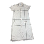 Second Half Supply Co, LLC blush pink C&C California midi shirt dress with button-front, collar, and rolled sleeves.