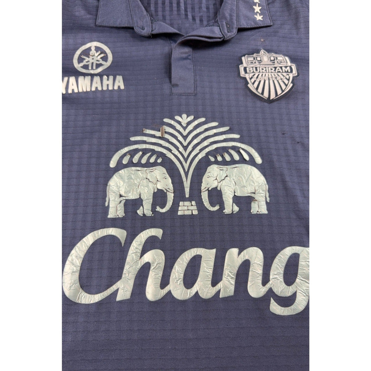Second Half Supply Co, LLC navy blue Buriram United 2017 home soccer jersey with cracked Chang sponsor graphic